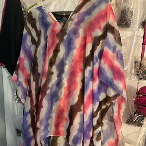 Colorful Tie-Dye Women's COVER UP